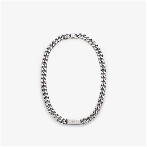 fendi necklace silver.